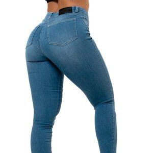 FitJeans - Womens Contour V2 Mid Waisted Fitjeans - Arctic Light Blue